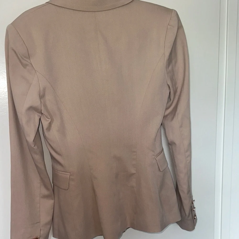 BARDOT blush pink and Double-Breasted Blazer w rose gold buttons NWT womens‎ 6 - Picture 5 of 5